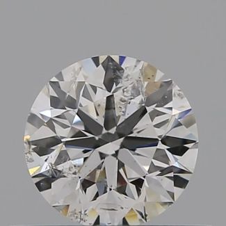 0.40 Carat Round F I1 VG EX GIA Natural Diamond