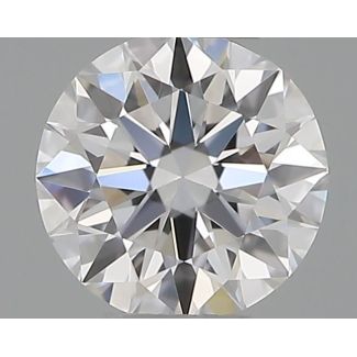 0.20 Carat Round D VVS1 EX VG GIA Natural Diamond