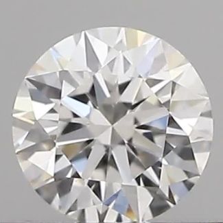 0.36 Carat Round F VVS1 EX GIA Natural Diamond