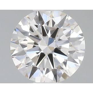 0.41 Carat Round H VVS1 EX GIA Natural Diamond