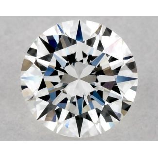 0.4 Carat Round F VVS1 EX GIA Natural Diamond