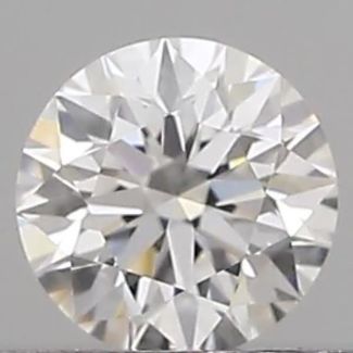 0.22 Carat Round E VVS1 EX GIA Natural Diamond