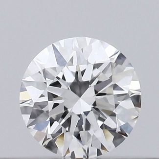 0.19 Carat Round D VVS2 EX GIA Natural Diamond