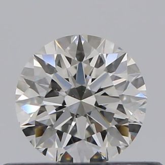 0.36 Carat Round H VVS1 EX GIA Natural Diamond