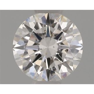 0.34 Carat Round F SI2 EX GIA Natural Diamond