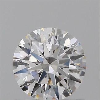 0.53 Carat Round F VVS2 EX GIA Natural Diamond