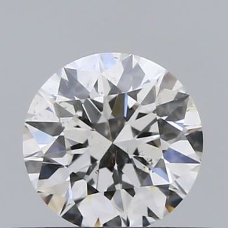 0.4 Carat Round F SI1 EX GIA Natural Diamond