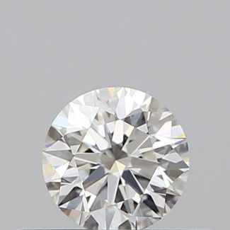 0.31 Carat Round H VVS2 EX GIA Natural Diamond