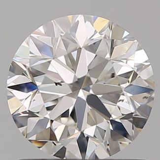 1.00 Carat Round H SI1 VG EX GIA Natural Diamond