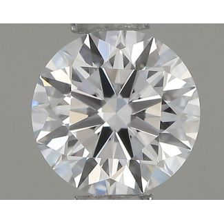 0.37 Carat Round D VVS1 EX GIA Natural Diamond