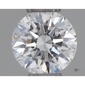 0.21 Carat Round E VVS1 EX VG GIA Natural Diamond