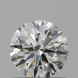 0.63 Carat Round H SI1 EX GIA Natural Diamond