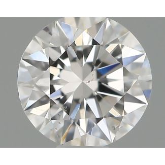 0.4 Carat Round F SI2 EX VG GIA Natural Diamond