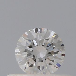 0.30 Carat Round F VVS2 EX VG GIA Natural Diamond