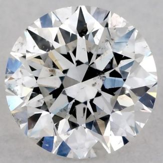 0.46 Carat Round F SI2 EX GIA Natural Diamond