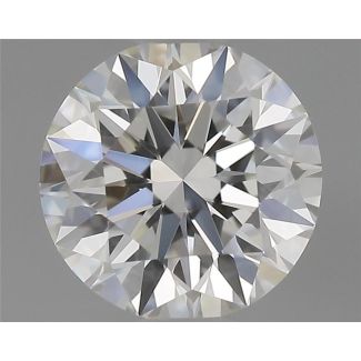 0.5 Carat Round H VVS1 EX GIA Natural Diamond