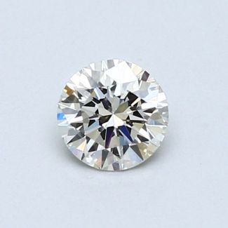 0.51 Carat Round H VS1 EX GIA Natural Diamond