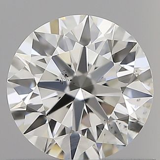 0.71 Carat Round H VS2 EX GIA Natural Diamond