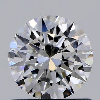 0.70 Carat Round E VS2 EX GIA Natural Diamond