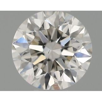 0.31 Carat Round I VS2 EX GIA Natural Diamond