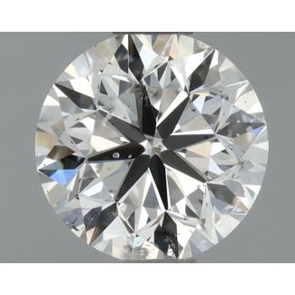 0.9 Carat Round D SI2 VG EX GIA Natural Diamond