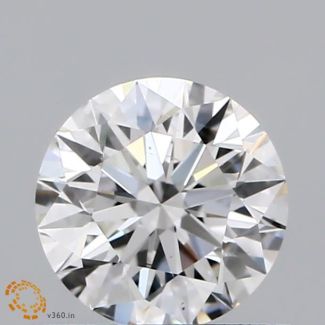 0.7 Carat Round H SI1 EX GIA Natural Diamond