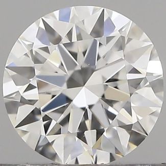 0.51 Carat Round F VVS1 EX GIA Natural Diamond