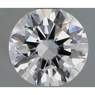 0.91 Carat Round E VVS1 EX GIA Natural Diamond