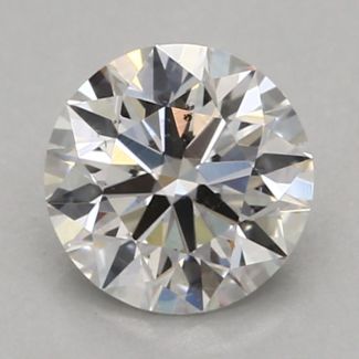 0.37 Carat Round G SI1 EX GIA Natural Diamond