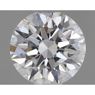 0.32 Carat Round D VVS2 EX GIA Natural Diamond