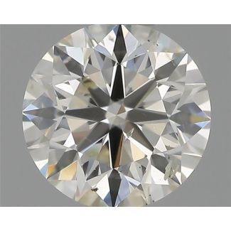 0.50 Carat Round H SI2 EX IGI Natural Diamond