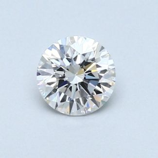 0.44 Carat Round F SI1 VG EX GIA Natural Diamond