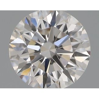 0.35 Carat Round H VVS1 EX GIA Natural Diamond