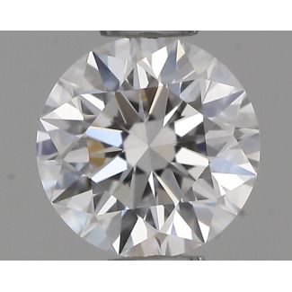 0.44 Carat Round E VVS2 EX GIA Natural Diamond