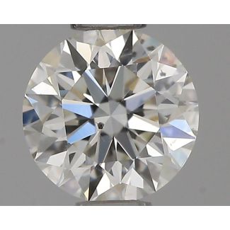 0.45 Carat Round G SI1 EX IGI Natural Diamond