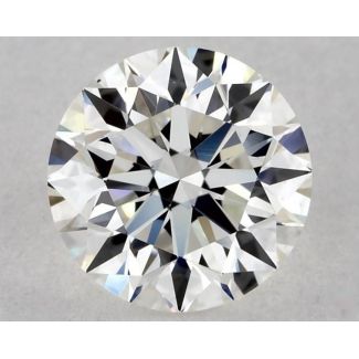 0.56 Carat Round H VS1 EX GIA Natural Diamond