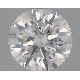 0.51 Carat Round F SI2 EX GIA Natural Diamond