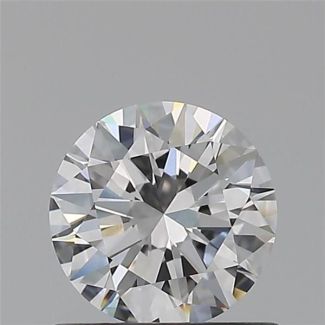 0.60 Carat Round E VVS2 EX GIA Natural Diamond