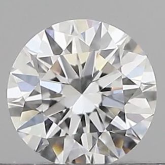 0.19 Carat Round D VVS2 EX GIA Natural Diamond