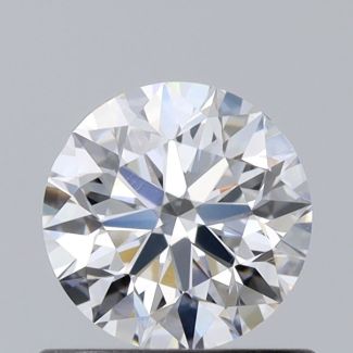 0.6 Carat Round D VVS2 EX GIA Natural Diamond