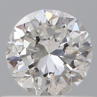 0.50 Carat Round F VS2 GD EX GIA Natural Diamond