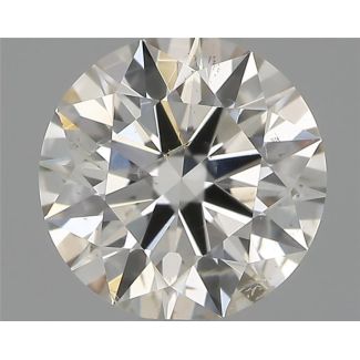 0.50 Carat Round H SI2 EX IGI Natural Diamond