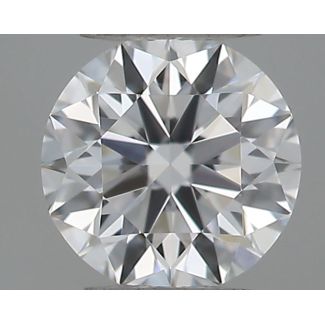 0.18 Carat Round D VVS2 EX GIA Natural Diamond