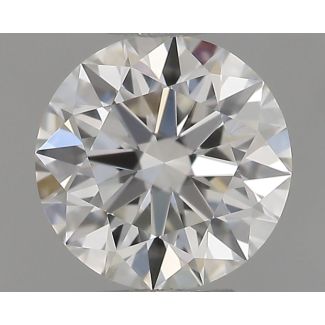 0.5 Carat Round H VVS2 EX GIA Natural Diamond