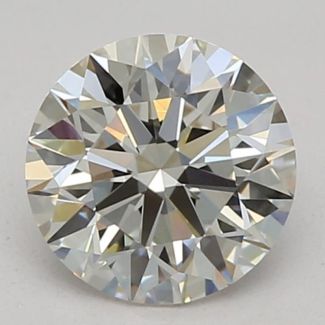 0.60 Carat Round H VVS1 EX GIA Natural Diamond