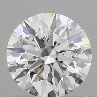 0.71 Carat Round D SI1 EX GIA Natural Diamond