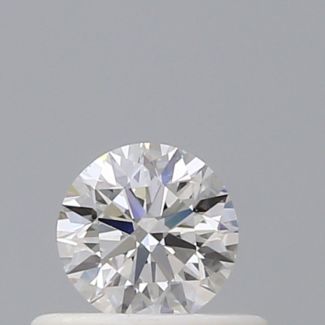 0.33 Carat Round F VVS1 EX GIA Natural Diamond