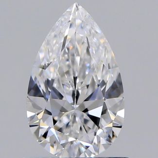 0.71 Carat Pear D VVS1 - EX VG GIA Natural Diamond