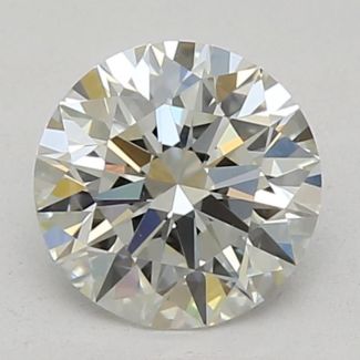 0.52 Carat Round H VVS1 EX GIA Natural Diamond