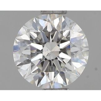 0.90 Carat Round H SI1 EX GIA Natural Diamond